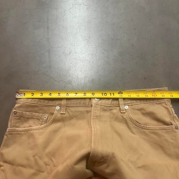 Vintage Levi's 550 relaxed fit men beige earth tone loose jeans USA made 2003 35 - Picture 5 of 8
